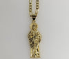 Plated Saint Jude 4mm Figaro Chain Necklace