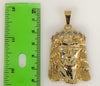 Plated Large Jesus 2mm Rope/Braided Chain Necklace