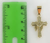 Cross Saint Jude Double Pendants Charms 3mm Rope/Braided Plated Necklace