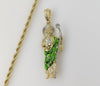 Plated Multicolor Saint Jude 4mm Rope/Braided Chain Necklace
