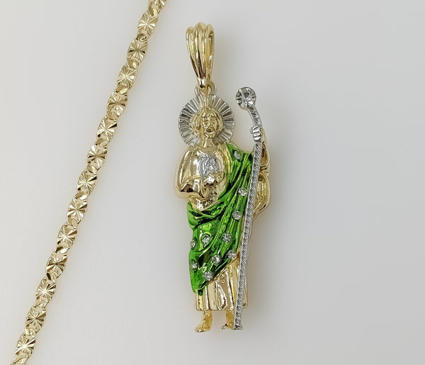 Plated Multicolor Saint Jude 4mm Star Chain Necklace