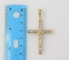 Plated Blinged Cross Pendant