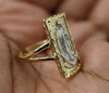 Plated Multicolor Virgin Mary Adjustable Ring