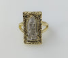 Plated Multicolor Virgin Mary Adjustable Ring