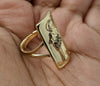 Plated Adjustable Saint Jude Ring
