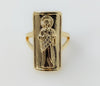 Plated Adjustable Saint Jude Ring