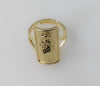 Plated Adjustable Saint Jude Ring