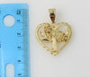 Plated Heart Saint Benedict 3mm Rope/Braided Chain Necklace