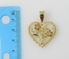 Plated Heart Saint Jude Thaddaeus Pendant