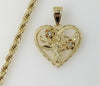Plated Heart Saint Jude 4mm Rope/Braided Chain Necklace