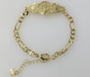 Plated Virgin Mary Adjustable Bracelet