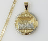 Plated Multicolor The Last Supper 3mm Figaro Chain Necklace