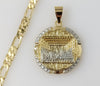 Plated Multicolor The Last Supper 5mm Figaro Chain Necklace