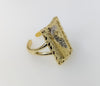 Plated Adjustable Saint Jude Ring