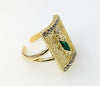 Plated Multicolor Saint Jude Adjustable Ring