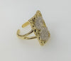 Plated Multicolor Saint Benedict Adjustable Ring
