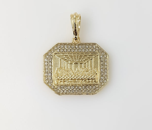 Plated Blinged The Last Supper Pendant