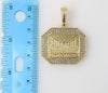 Plated Blinged The Last Supper 4mm 14K Diamond Cut Figaro Chain Necklace