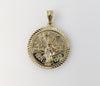 Plated Mexican Centenario Coin 50 Pesos Pendant