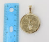 Plated Mexican Centenario 3mm Figaro Chain Necklace