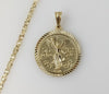 Plated Mexican Centenario 4mm Star Chain Necklace