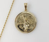 Plated Mexican Centenario 2mm Rope/Braided Chain Necklace