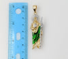 Plated Medium Multicolor Saint Jude Thaddaeus Pendant