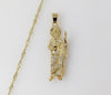 Plated Saint Jude 14K Twist Chain Necklace
