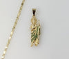 Plated Saint Jude 2mm Star Solid Chain Necklace