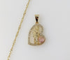 Plated Dainty Saint Jude 14K Twist Chain Necklace
