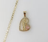 Plated Dainty Saint Jude 14K 3mm Cuban Chain Necklace