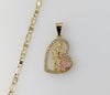 Plated Dainty Saint Jude 3mm Flat Mariner Anchor Chain Necklace