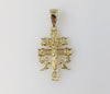 Plated Holy Cross of Caravaca Pendant
