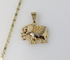 Plated Elephant 2mm Star Solid Chain Necklace