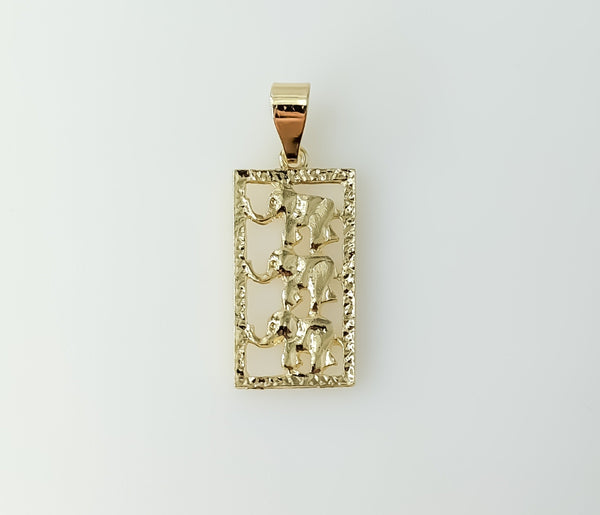 Plated Elephant Pendant