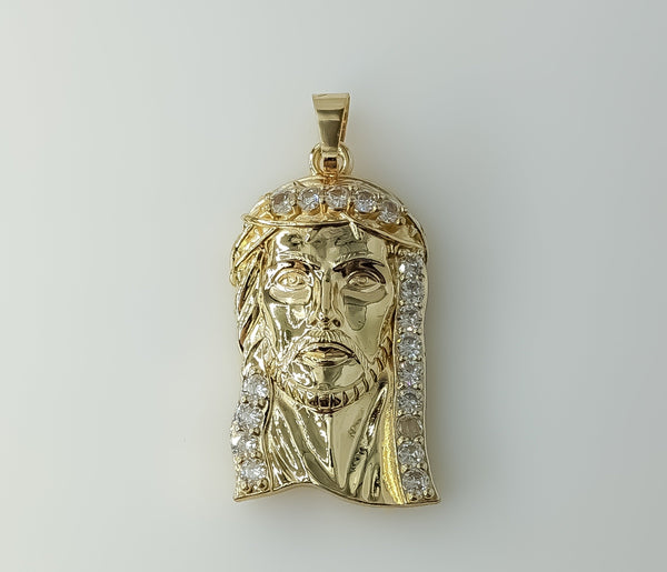 Plated Large Jesus Pendant