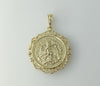 Plated Large Mexican Centenario Double Sided Pendant