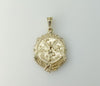 Plated Mexican Centenario Double Sided Pendant