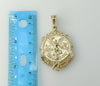 Plated Mexican Centenario Double Sided Pendant