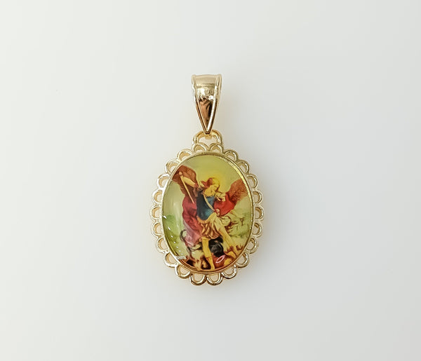 Plated Archangel Saint Michael Pendant