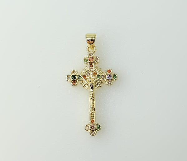 Plated Small Cross Jesus Crucifix Pendant