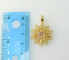 Dainty Multicolor My 15 Quinceanera Pendant Plated Sweet Fifteen Birthday Gift