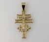 Blessed Holy Cross of Caravaca with Angels Plated Pendant Devotion