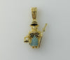 Plated Small Holy Infant of Atocha Pendant Blinged Religious Charm