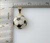 Plated Soccer Ball Pendant Athletic Sports Charm Gift