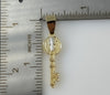 Plated Dainty Multicolor Saint Benedict Key Pendant Saints Patron Charm