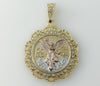 Plated Tri-Color Mexican Centenario Coin 50 Pesos Pendant