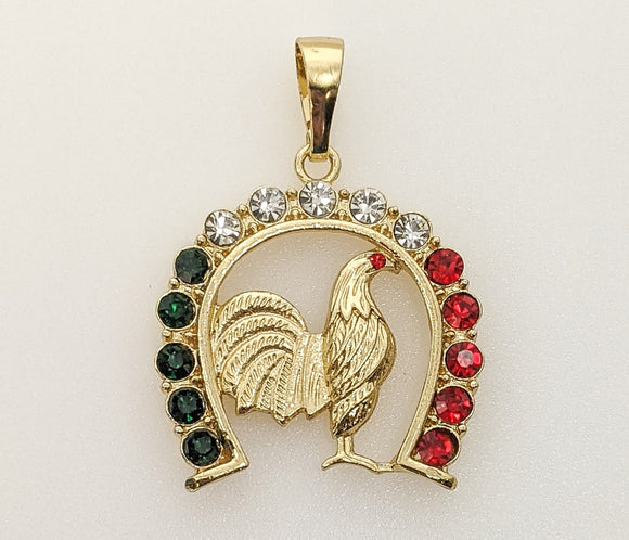 Plated Rooster Pendant