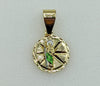 Plated Dainty Mini Multicolor Saint Jude Thaddaeus Pendant