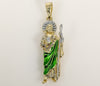 Plated Multicolor Saint Jude Thaddaeus Pendant